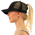 Mesh Sports Baseball Trucker Cross Cross Custom Ponytail Sombrero